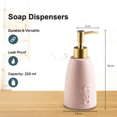 Kuber Industries Liquid Soap Dispenser | Handwash Soap Dispenser | Soap Dispenser for Wash Basin| Bathroom Dispenser Bottle | 15 Piece | Pack of 5 | ZX044GN | 320 ml | Green